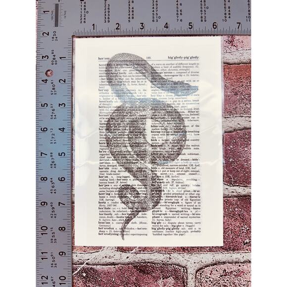 SNAKES & BAT Theme - Upcycled Dictionary Art Prints - Lot of 3 - Mini Poster Set - Picture 7 of 10